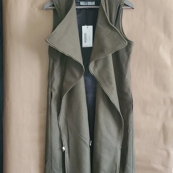 Natalia Romano wool blend vest/dress.